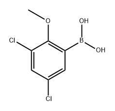 3,5-dichloro-2-methoxyphenylboronic acid Structure