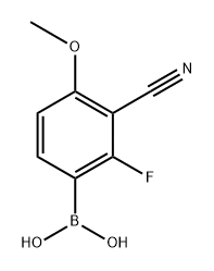 3-cyano-2-fluoro-4-methoxyphenylboronic acid Structure