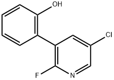 2-(5-Chloro-2-fluoro-3-pyridinyl)phenol Structure