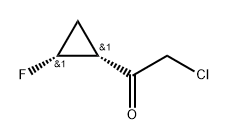 2-Chloro-1-((1R,2R)-2-fluorocyclopropyl)ethanone Structure