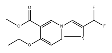 Methyl 2-(difluoromethyl)-7-ethoxyimidazo[1,2-a]pyridine-6-carboxylate Structure