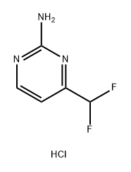 4-(Difluoromethyl)pyrimidin-2-amine hydrochloride Structure