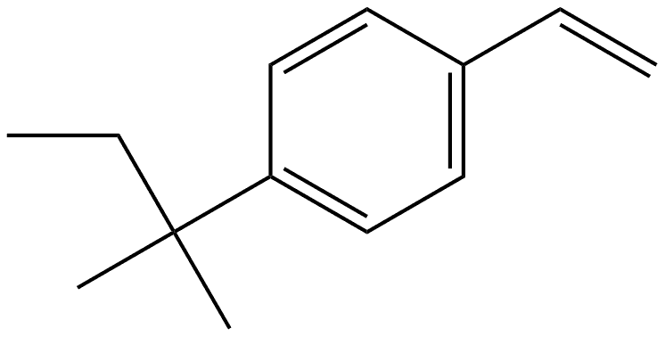 Benzene, 1-(1,1-dimethylpropyl)-4-ethenyl-, dimer Structure