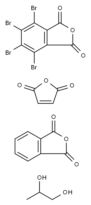 1,3-Isobenzofurandione, 4,5,6,7-tetrabromo-, polymer with 2,5-furandione, 1,3-isobenzofurandione and 1,2-propanediol Structure