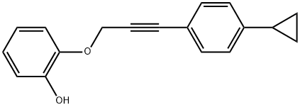 2-3-(4-Cyclopropylphenyl)-2-propyn-1-yloxyphenol Structure