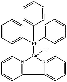 Iodo(2,2'-bipyridine)(triphenylphosphine)copper 구조식 이미지