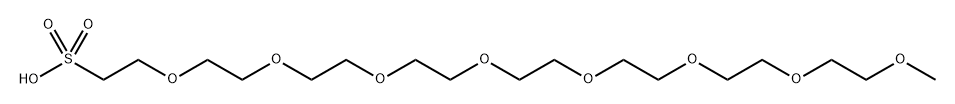 m-PEG8-sulfonic acid 구조식 이미지