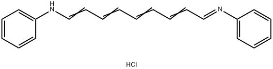 Benzenamine, N-[9-(phenylamino)-2,4,6,8-nonatetraenylidene]-, monohydrochloride (9CI) Structure