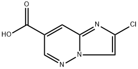 2-Chloroimidazo[1,2-b]pyridazine-7-carboxylic acid Structure