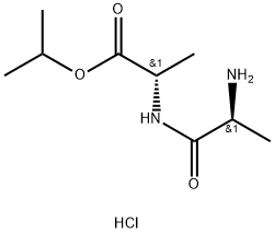 L-Alanine, L-alanyl-, 1-methylethyl ester, hydrochloride (1:1) Structure