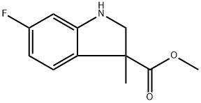 Methyl 6-fluoro-3-methylindoline-3-carboxylate Structure