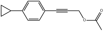 3-(4-Cyclopropylphenyl)-2-propyn-1-ol 1-acetate Structure