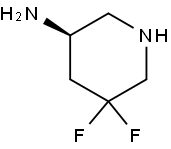 (3R)-5,5-difluoropiperidin-3-amine Structure