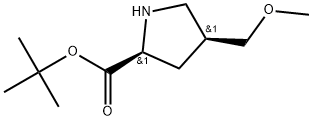 (4S)-4-(Methoxymethyl)-L-proline 1,1-dimethylethyl ester Structure