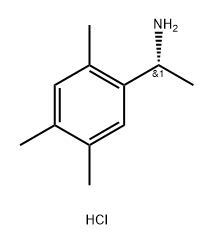 Benzenemethanamine, α,2,4,5-tetramethyl-, hydrochloride (1:1), (αR)- Structure