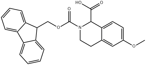 6-Methoxy-3,4-dihydro-1H-isoquinoline-1,2-dicarboxylic acid 2-(9H-fluoren-9-ylmethyl) ester Structure