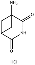 3-Azabicyclo[3.1.1]heptane-2,4-dione, 1-amino-, hydrochloride (1:1) Structure