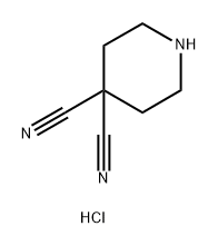 4,4-Piperidinedicarbonitrile, hydrochloride (1:1) Structure