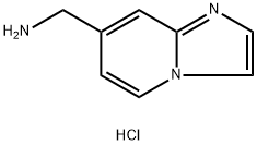 Imidazo[1,2-a]pyridine-7-methanamine, hydrochloride (1:2) Structure
