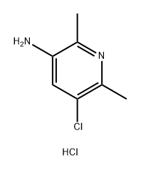 3-Pyridinamine, 5-chloro-2,6-dimethyl-, hydrochloride (1:1) Structure