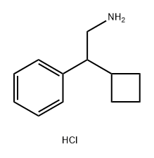 2-cyclobutyl-2-phenylethan-1-amine
hydrochloride Structure