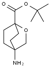 4-Amino-2-oxa-bicyclo[2.2.2]octane-1-carboxylic acid tert-butyl ester Structure