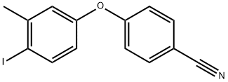 4-(4-Iodo-3-methylphenoxy)benzonitrile Structure