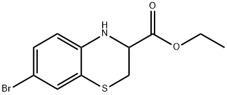 Ethyl 7-bromo-3,4-dihydro-2H-benzo[b][1,4]thiazine-3-carboxylate Structure