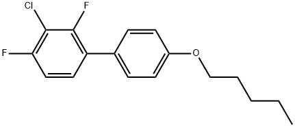 3-Chloro-2,4-difluoro-4'-(pentyloxy)-1,1'-biphenyl Structure