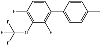 2,4-Difluoro-4'-methyl-3-(trifluoromethoxy)-1,1'-biphenyl Structure