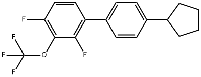 4'-Cyclopentyl-2,4-difluoro-3-(trifluoromethoxy)-1,1'-biphenyl Structure