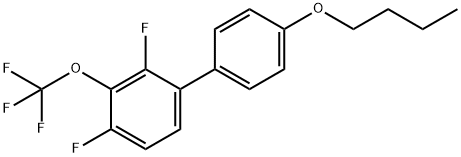 4'-Butoxy-2,4-difluoro-3-(trifluoromethoxy)-1,1'-biphenyl Structure