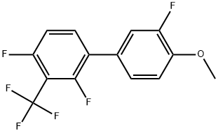 2,3',4-Trifluoro-4'-methoxy-3-(trifluoromethyl)-1,1'-biphenyl Structure