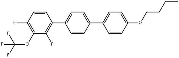 4''-butoxy-2,4-difluoro-3-(trifluoromethoxy)-1,1':4',1''-terphenyl Structure