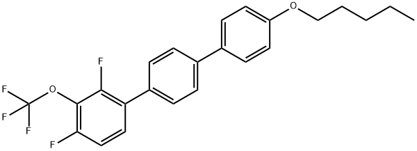 2,4-difluoro-4''-(pentyloxy)-3-(trifluoromethoxy)-1,1':4',1''-terphenyl Structure