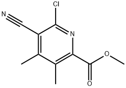 Methyl 6-chloro-5-cyano-3,4-dimethylpicolinate Structure