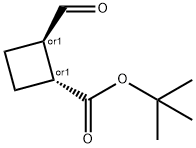 rel-(1R,2R)-tert-Butyl 2-formylcyclobutanecarboxylate Structure