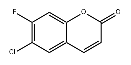 6-chloro-7-fluoro-2H-chromen-2-one Structure