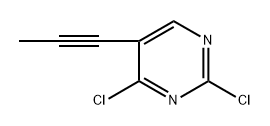 2,4-Dichloro-5-(prop-1-yn-1-yl)pyrimidine Structure