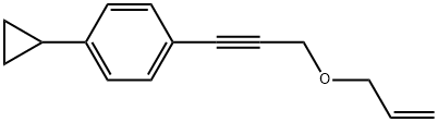 1-Cyclopropyl-4-3-(2-propen-1-yloxy)-1-propyn-1-ylbenzene Structure