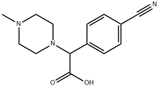 2-(4-cyanophenyl)-2-(4-methylpiperazin-1-yl)acetic acid Structure
