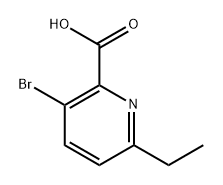 3-bromo-6-ethylpicolinic acid 구조식 이미지