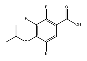 5-Bromo-2,3-difluoro-4-isopropoxybenzoic acid Structure