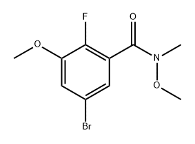 5-Bromo-2-fluoro-N,3-dimethoxy-N-methylbenzamide Structure