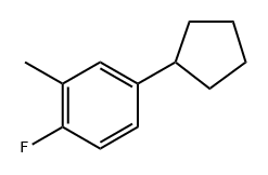 4-cyclopentyl-1-fluoro-2-methylbenzene Structure