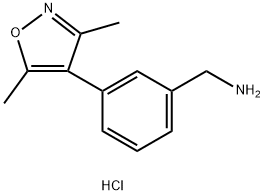 1-[3-(3,5-dimethyl-1,2-oxazol-4-yl)phenyl]methana
mine hydrochloride Structure