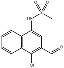 N-(3-Formyl-4-hydroxynaphthalen-1-yl)methanesulfonamide Structure