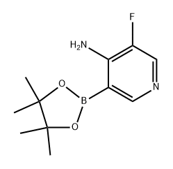 3-Fluoro-5-(4,4,5,5-tetramethyl-1,3,2-dioxaborolan-2-yl)pyridin-4-amine Structure