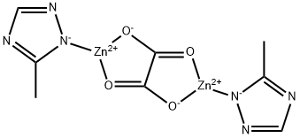 Zinc, [μ-[ethanedioato(2-)-κO1,κO'2:κO2,κO'1]]bis(5-methyl-1H-1,2,4-triazolato-κN1)di- 구조식 이미지