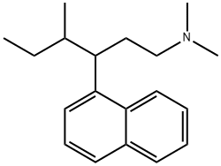N,N-디메틸-γ-(1-메틸프로필)-1-나프탈렌-1-프로판아민 구조식 이미지